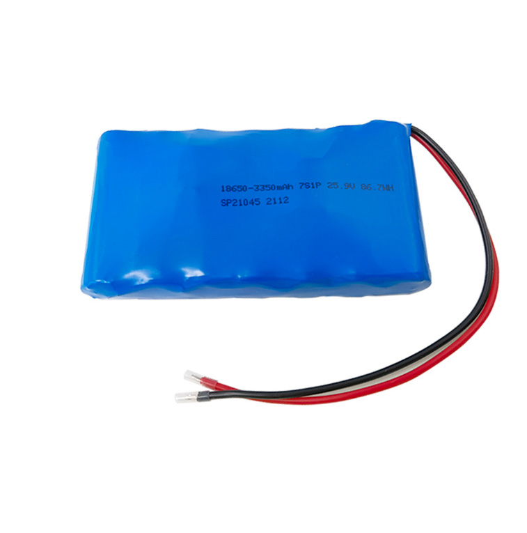 25.9V 7S3P 18650 3350mAh Rail Transit Lithium Battery