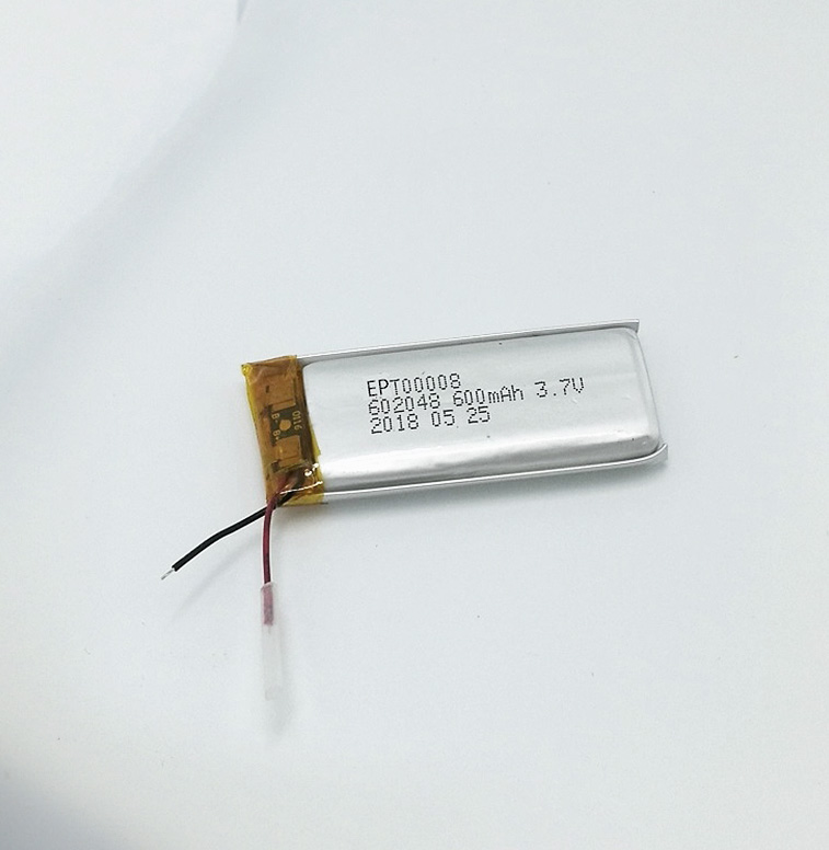 3.7V 600mAh蓝牙通讯消费数码类聚合物锂电池