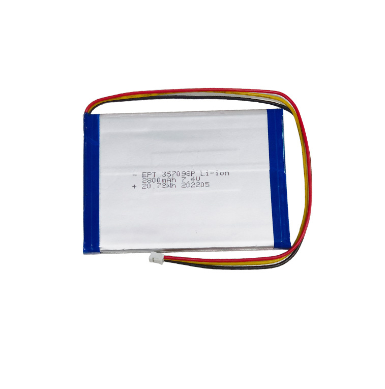 7.4V 357098 2800mAh 移动DVD两串聚合物锂离子电池