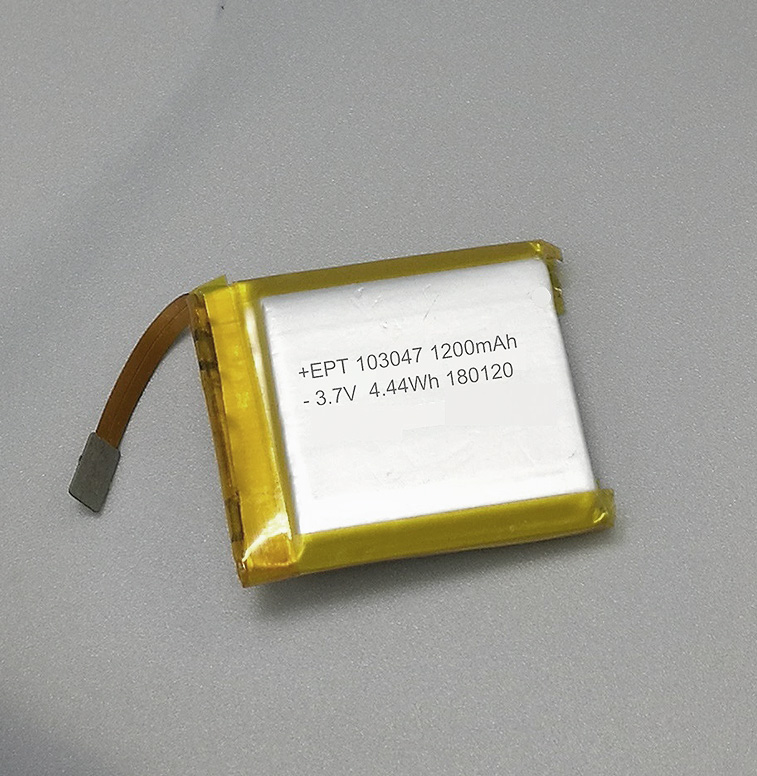 3.7V 1200mAh 103047美容仪聚合物锂电池